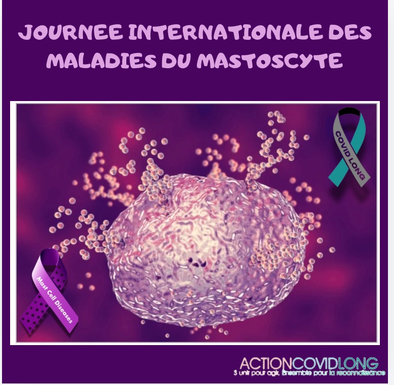 📅 Journée Internationale des Maladies du Mastocyte

Aujourd’hui, nous mettons en lumière le syndrome d’activation mastocytaire (SAMA), une maladie du système immunitaire qui s’est développée après une infection Covid 🦠.

#ActionCovidLong
#JourneedesMaladiesduMastocyte
#SAMA