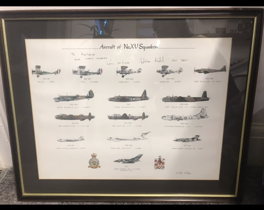 Shlee85's tweet photo. Done a little modernising this morning @JohnNicholRAF now to find a spot for it to hang 😃 https://t.co/HjDho1rKy5