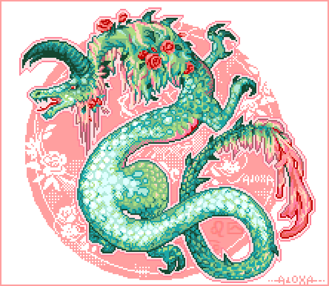 ad0xa's tweet photo. #pixelart #dragon #fairy https://t.co/4tLWLMd0Ez