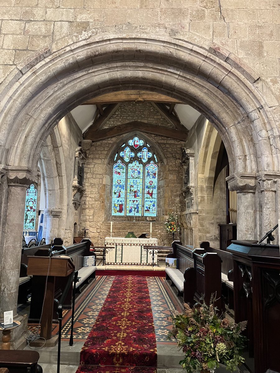 PeteWilcox1564's tweet photo. Delighted to be at worship in the beautiful & ancient church of St Peter, Thorpe Salvin this morning @dioceseofSheff #LightsForChrist https://t.co/jNCSSV3o1I