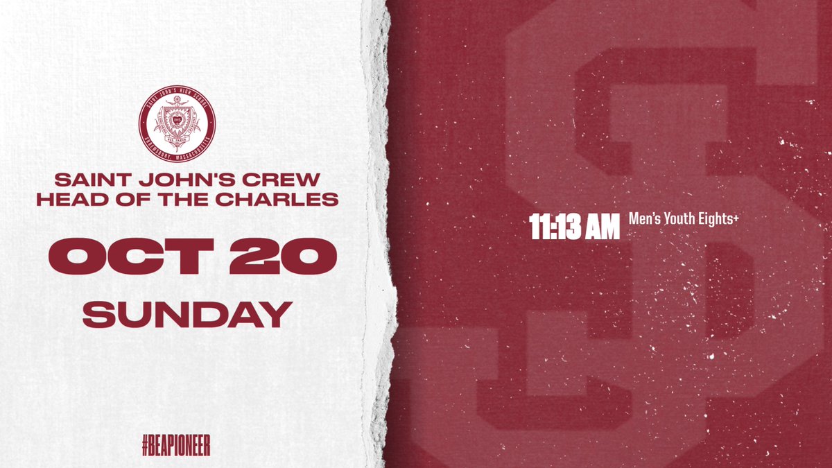 Today's Schedule for <a href="/StJohnsHSRowing/">St. John's HS Rowing</a> at the <a href="/HOCR/">Head Of The Charles</a>