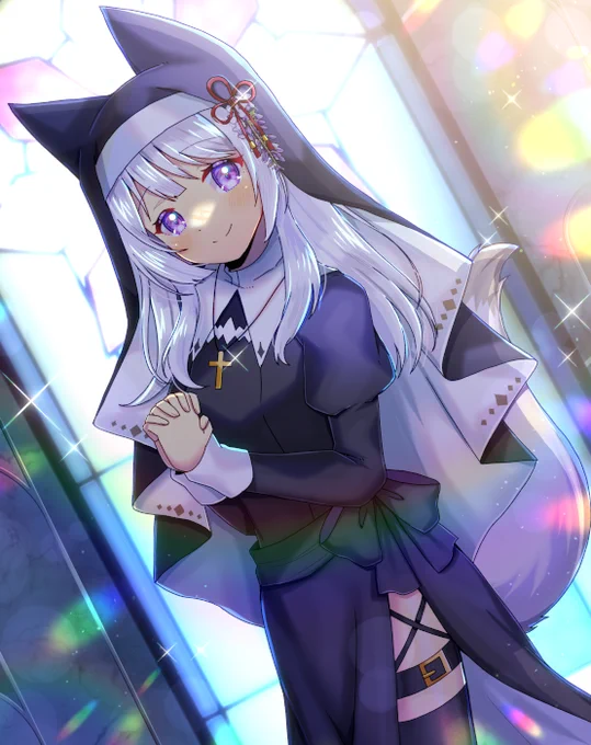 Vtuberの狐乃崎 紫織さん(#konosaki_siori)を描かせて頂きました!リクエスト有難うございます #Skeb #Vtuber 