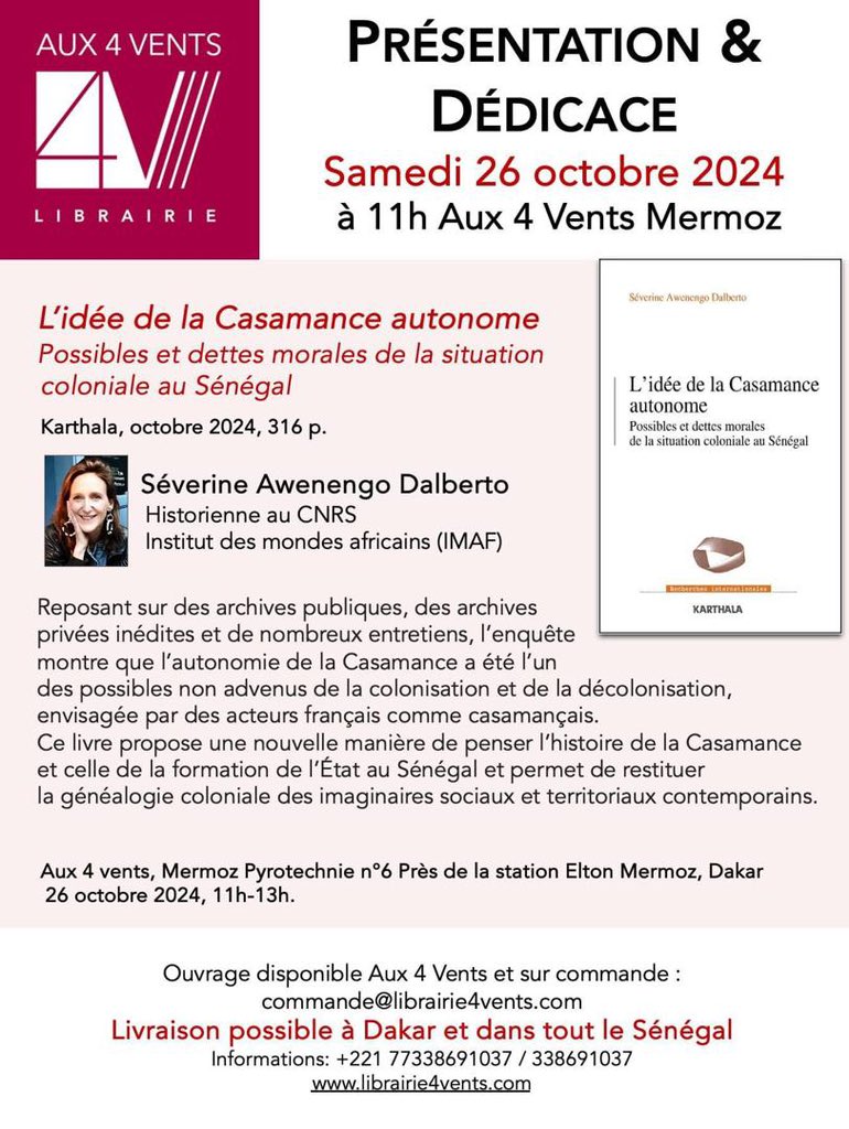 Les masques tombent. Le seul véritable Projet est la négation du Sénégal. Ce livre qui ressuscite les thèses de Diamacoune est une continuation de la guerre perdue par le MFDC par d'autres moyens. Liy ram si niakbi la dieum. Sénégalais,  reveillez vous le 17 novembre.