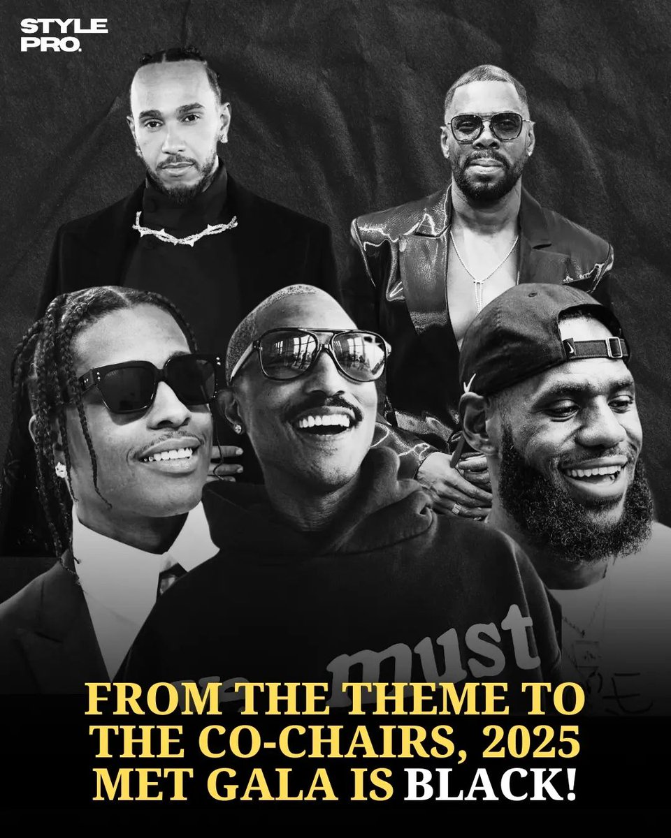 StyleproMag's tweet photo. Get ready for the Met Gala 2025 in May at the Metropolitan Museum of Art! This year's theme is "Black Dandyism", celebrating the brilliance of Black designers and historical flair.
#GalaMontes #gala #fashionable #MUFC #stylepro #StarAcademyLeLive #men #BlackHistoryMonth https://t.co/GeVaSdFQPj