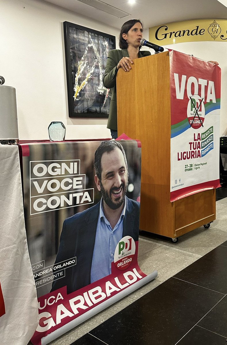 Ieri sera la segretaria <a href="/ellyesse/">Elly Schlein</a>  a Sestri Levante, in una sala gremita di gente, per <a href="/AndreaOrlandosp/">Andrea Orlando</a> Presidente

Per una Liguria diversa, dove nessuno si sente escluso: per una Liguria dove ogni voce conta.