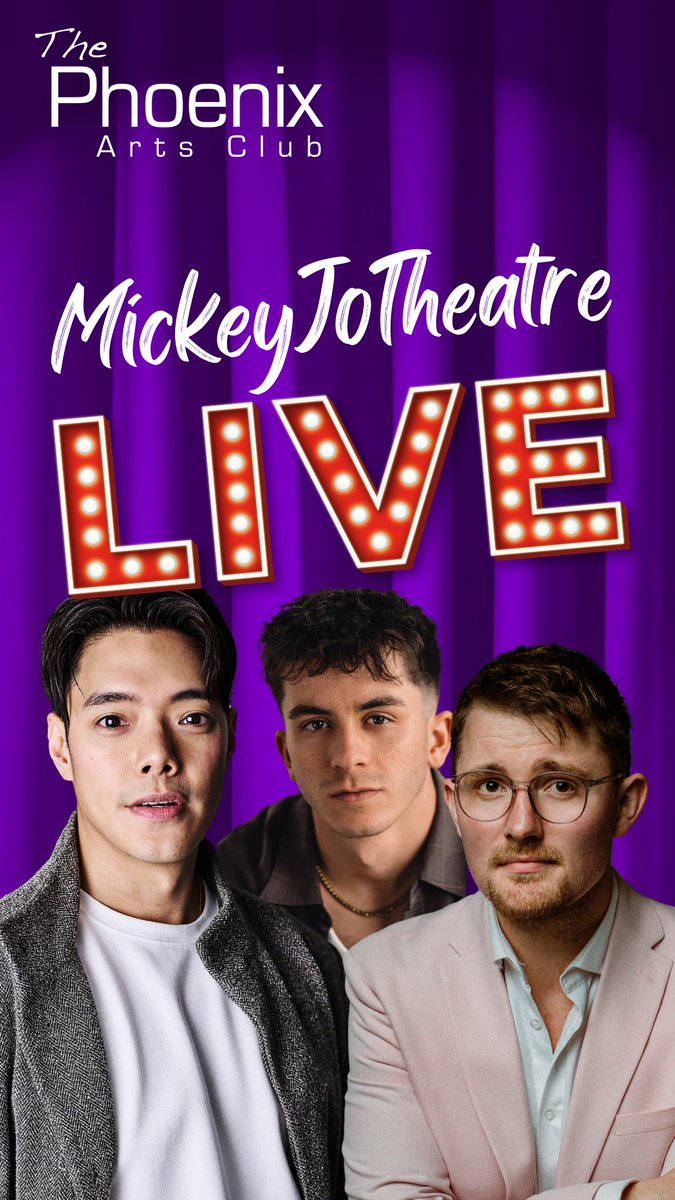 tonight MickeyJoTheatre: LIVE is back at <a href="/phoenixartsclub/">Phoenix Arts Club</a> 🎃

Join us in person or via livestream for stagey chat, songs and trivia!

in person tickets:
phoenixartsclub.com/events/mickeyj…

livestream tickets:
phoenixartsclub.com/events/mickeyj…