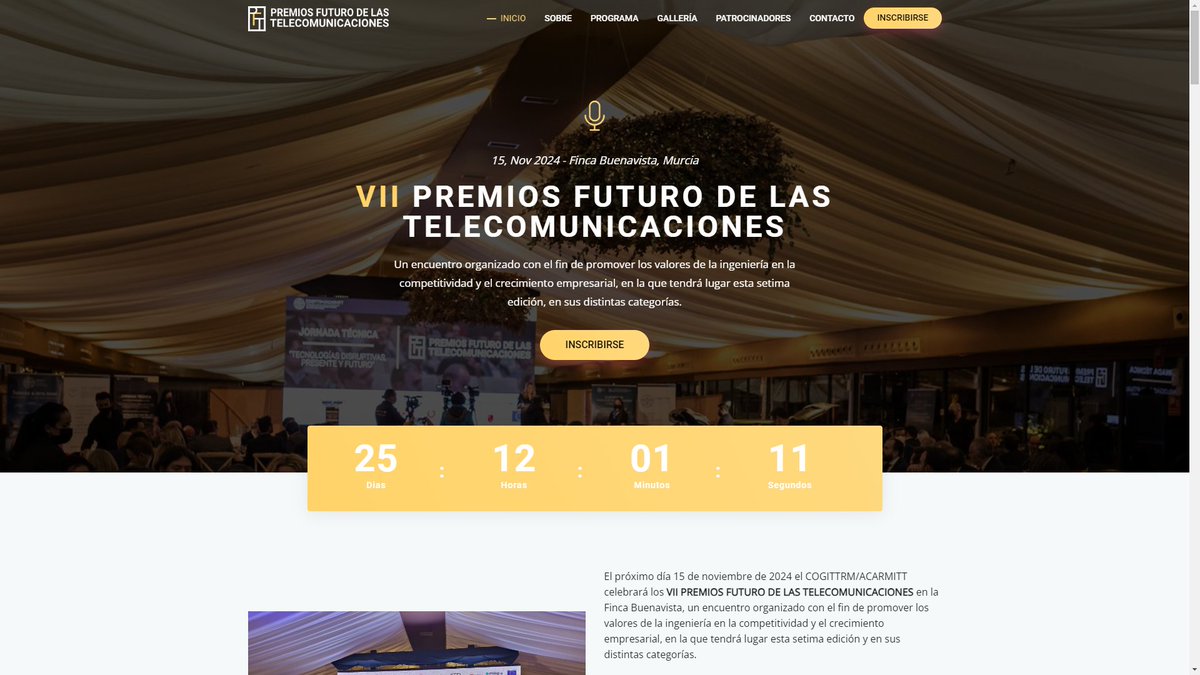 JALopezOlmedo's tweet photo. 🙌[COGITTRM/ACARMITT - 15/11/2024 - Premios VII Futuro de las Telecomunicaciones] ¡Todo preparado! Os esperamos en una nueva edición para el recuerdo. 

Evento: https://t.co/gzhqwEEtMT 👈 https://t.co/jDg33oOQlh