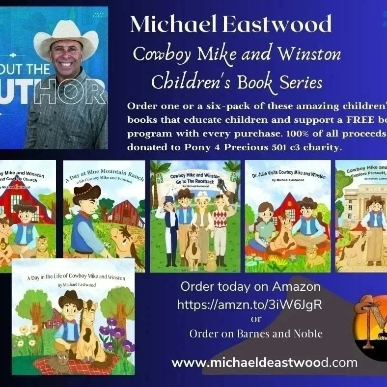 pony4precious's tweet photo. π Nightly Adventures! Let "Cowboy Mike and Winston" transport your child to a world of cowboys and adventures at bedtime. #NighttimeReading #AdventureDreams#childrensbooks #kidsbook #book #picturebooks
Amazon https://t.co/uA29ktnYUF and Barnes and Noble. https://t.co/bE3QPyEnwl https://t.co/ghZT3NmbGc