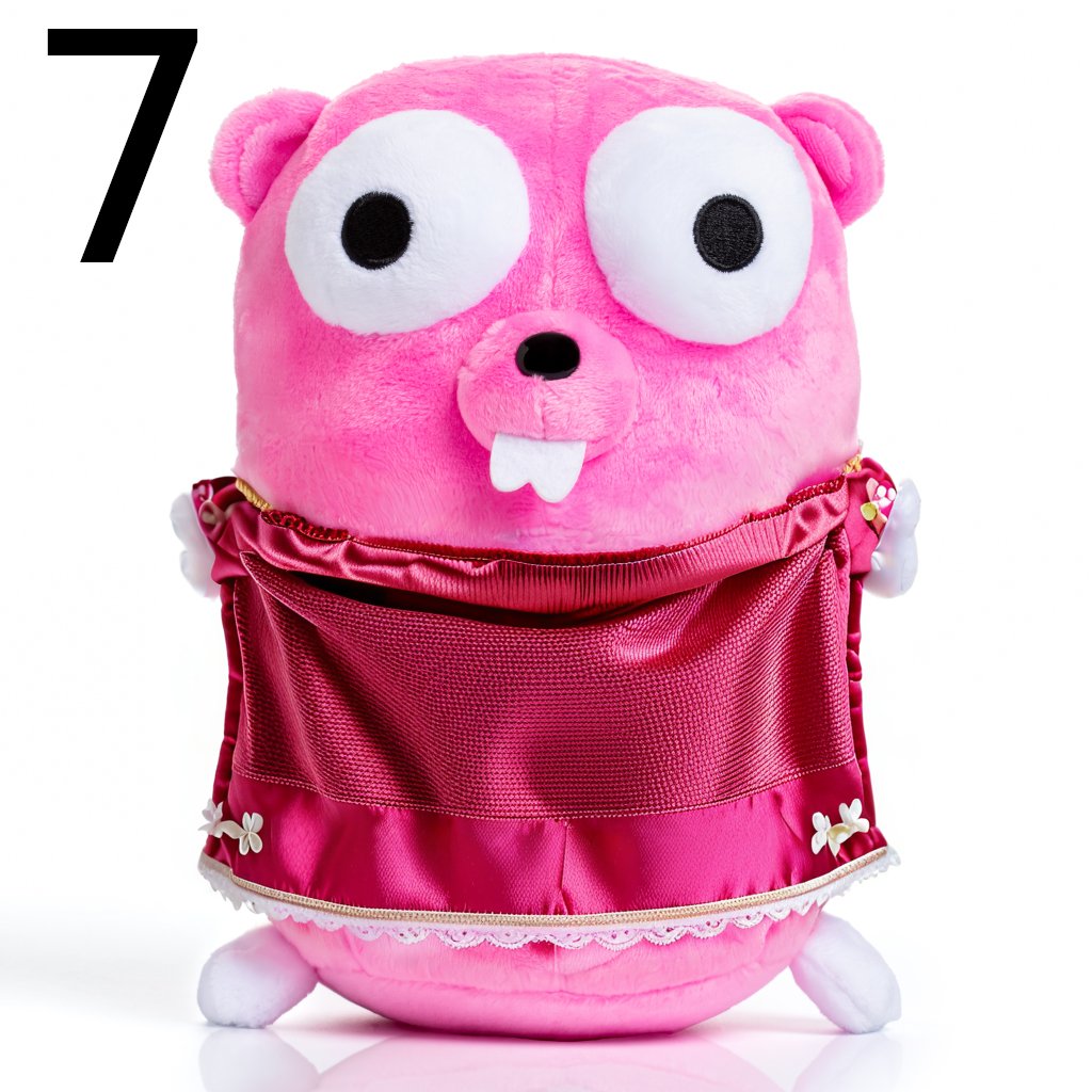 GolangMarket's tweet image. Sometimes AI can be quite useful. I was thinking to do a new nice little update to the pink plush clothing option and thought I see here which people might like. Was going for some kind of dress. Images 5-7 out of 7. Thoughts? #gopher #plush #golang