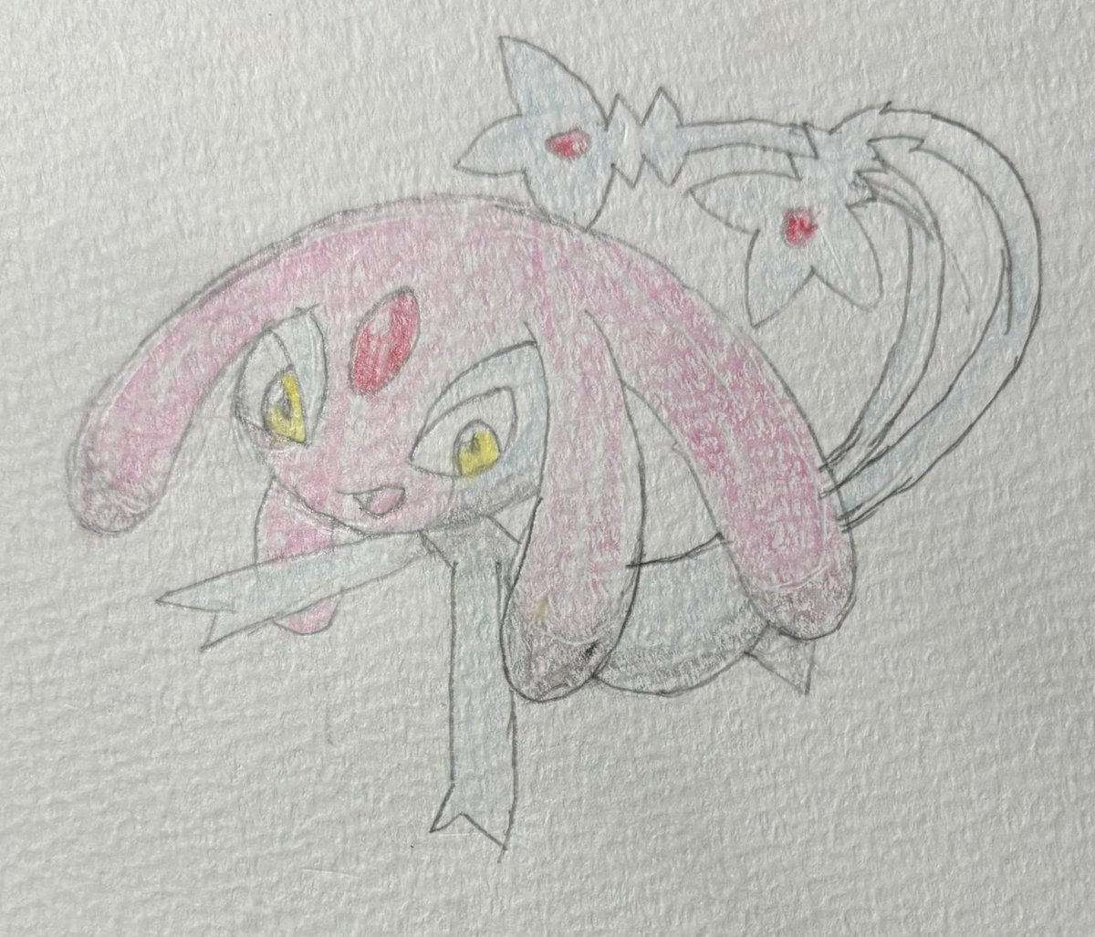 babuchaan__'s tweet photo. #エムリット
なぜか徘徊するUMAトリオのピンク
きゃううん！
#pokemon #ポケモンSV #アナログイラスト #イラスト #ポケモン好きな人と繋がりたい #ポケモン絵描きさんと繋がりたい ＃イラスト好きな人と繋がりたい #ポケモン #pokemonfanart #拡散希望 #ポケモンイラスト　#mespirit https://t.co/uall1xDn0t