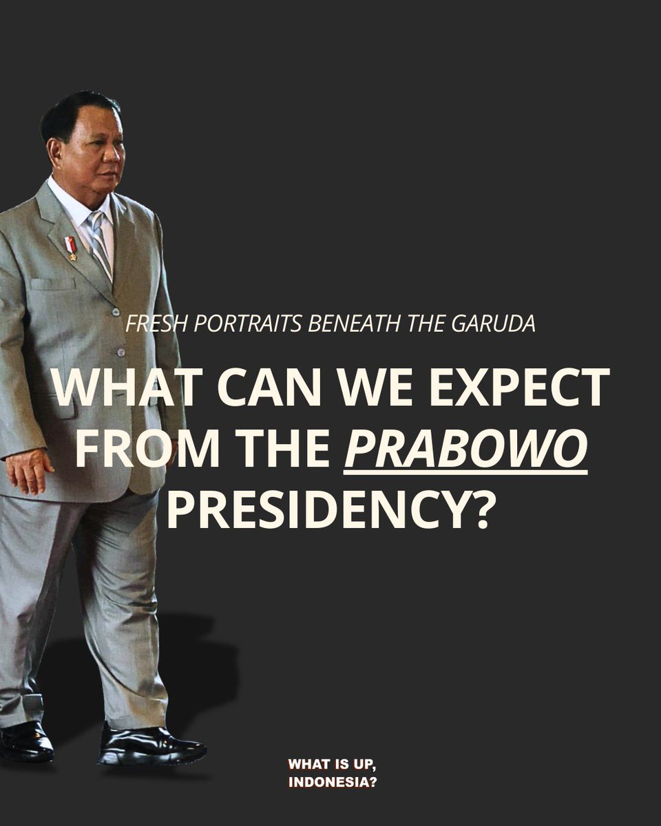 wiuindonesia's tweet photo. Here comes Prabowo! Another oversimplified thread following today’s inauguration https://t.co/l3fPAfi3h4