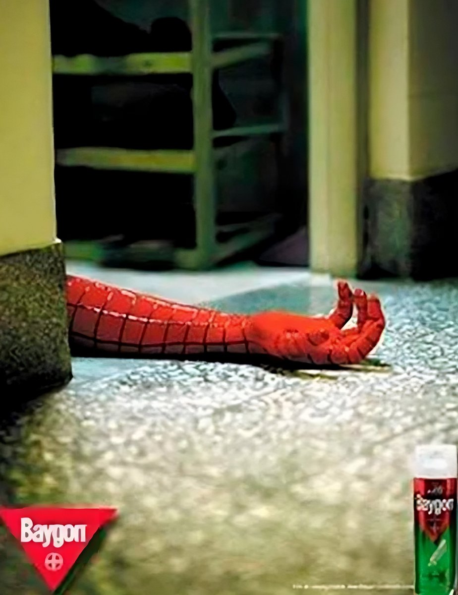 Aquí están 20 de los anuncios más creativos y originales que se han creado: 

(Seguramente nunca los has visto)

1. Baygon - Insecticida