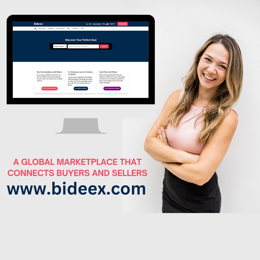 Buy, sell, or rent with ease on #Bideex – the global marketplace connecting you to endless possibilities! 🌍🛒 Join today and trade smarter! 💼✨ #ecommerce #marketplace #buyandsell #globaltrade