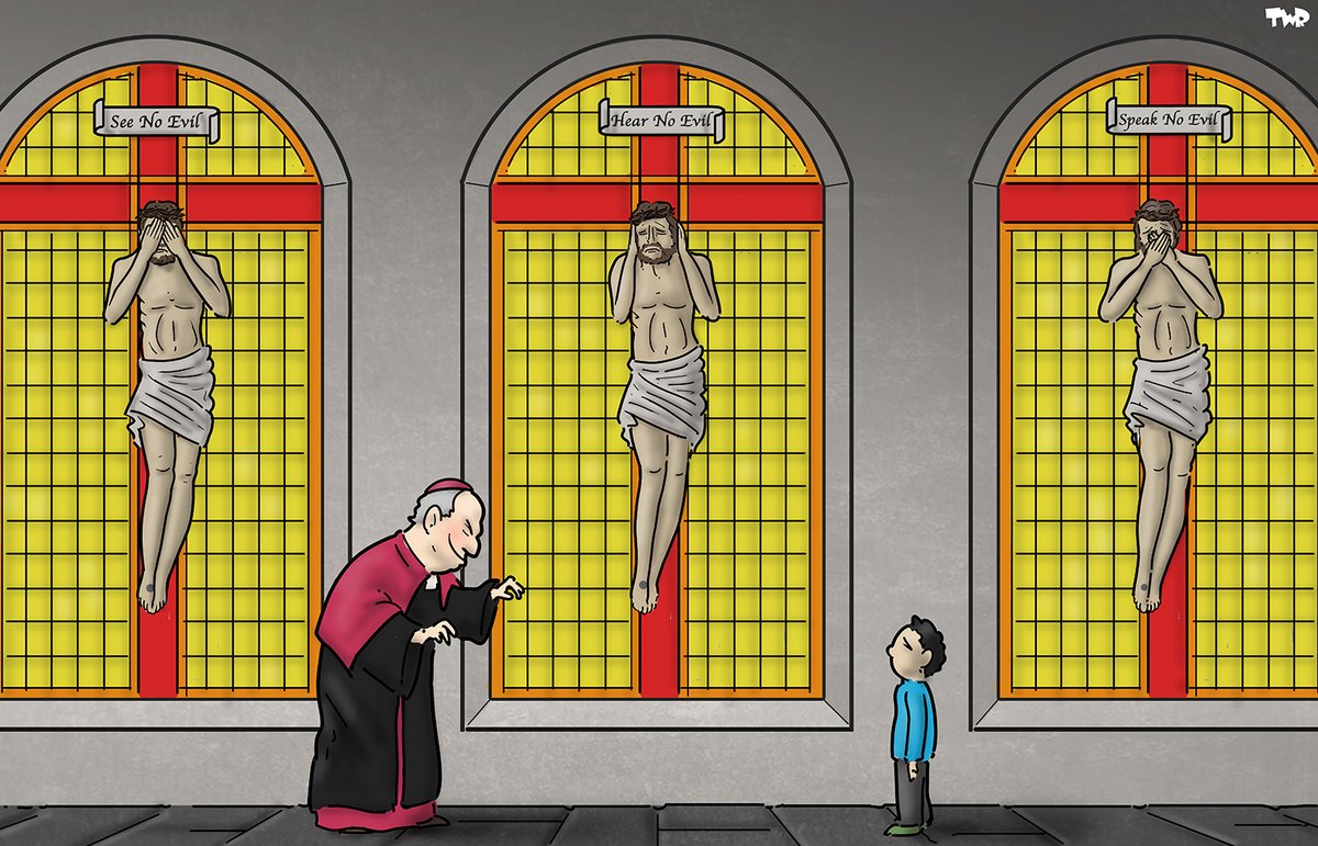 From the archive: See no evil, hear no evil, speak no evil.

#CatholicChurch #childabuse
