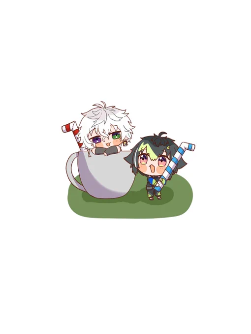 カゲツとカプへした伊波 #絵ライぞ伊波 #叢雲掲示板