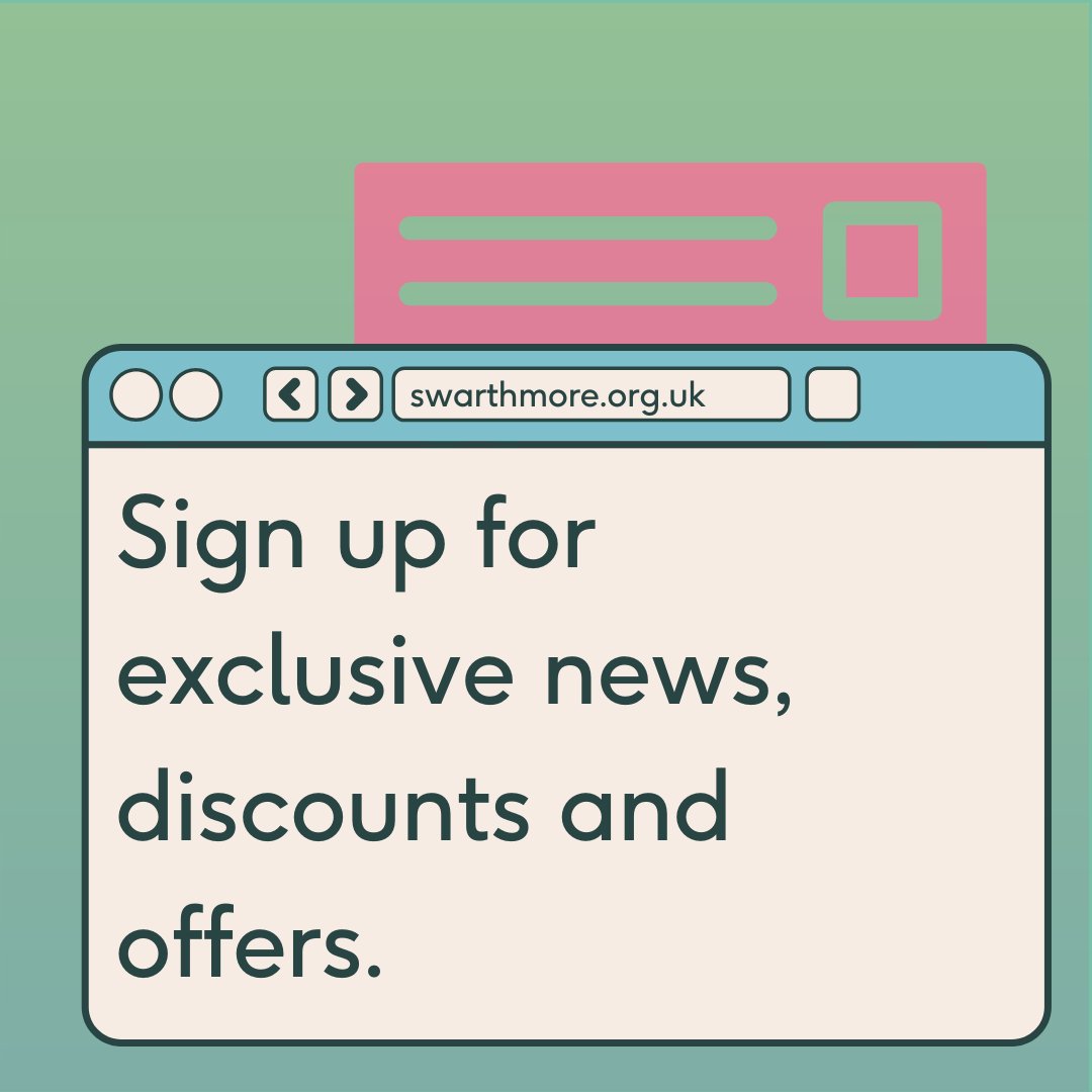 Sign up to our mailing list for up to date course and workshop listings, discounts and special offers. 

Visit bit.ly/SwarthmoreSign… to get started.

 #Workshops #LifelongLearning #AdultEducation #Swarthmore2024 #ArtsWorkshop #CraftWorkshop