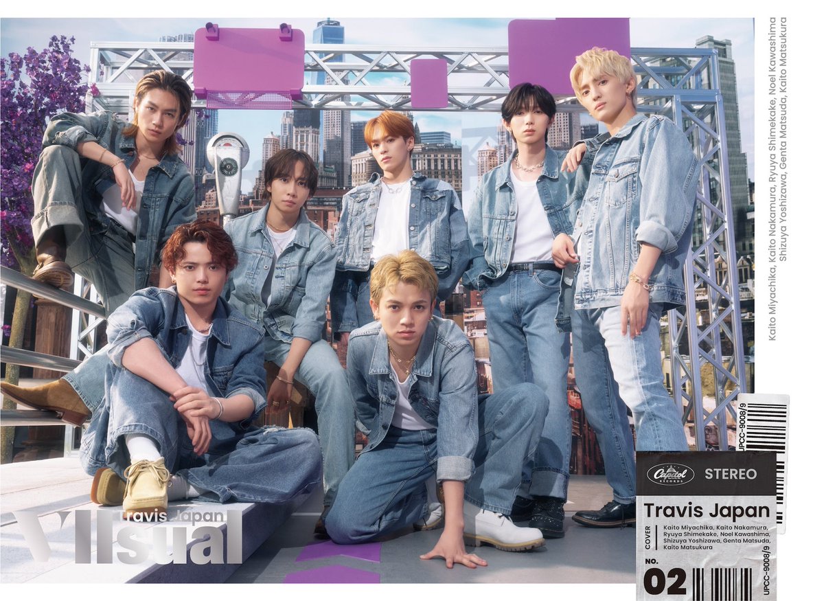 Travis Japan、2ndアルバム「VIIsual」 4形態のジャケット写真公開 全