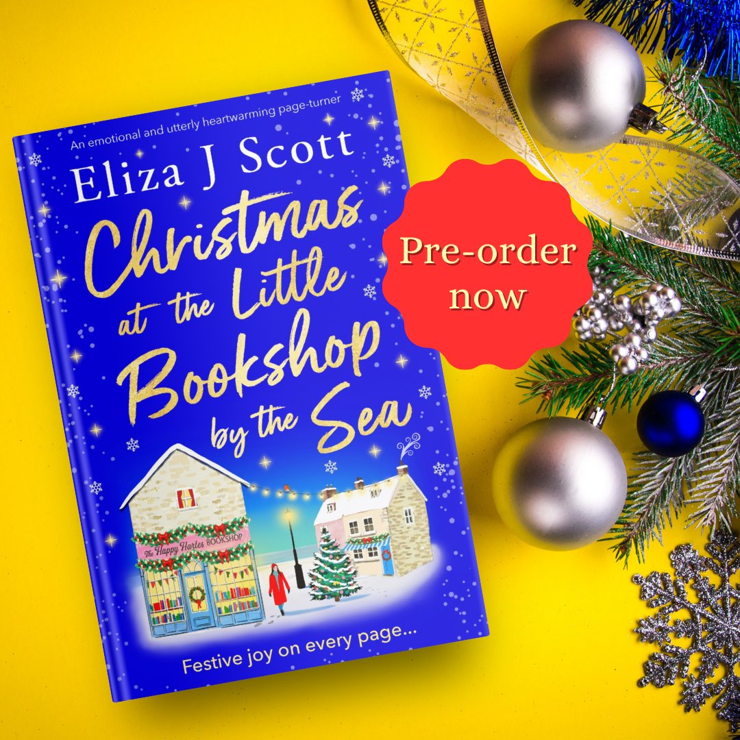 Stormbooks_co's tweet photo. 🎁 Christmas at the Little Bookshop by the Sea @ElizaJScott1 arrives on Wednesday!

📚 Treat yourself to a wonderfully cosy festive romance and pre-order your copy today: https://t.co/HhV4lUgAt4

#christmasromance #romanticread https://t.co/b4h9Z6uRlx