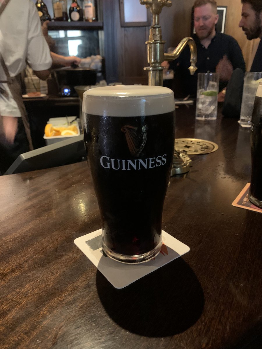 Happy to report the Guiness is outstanding and I’m on my 2nd to check QC 😉
