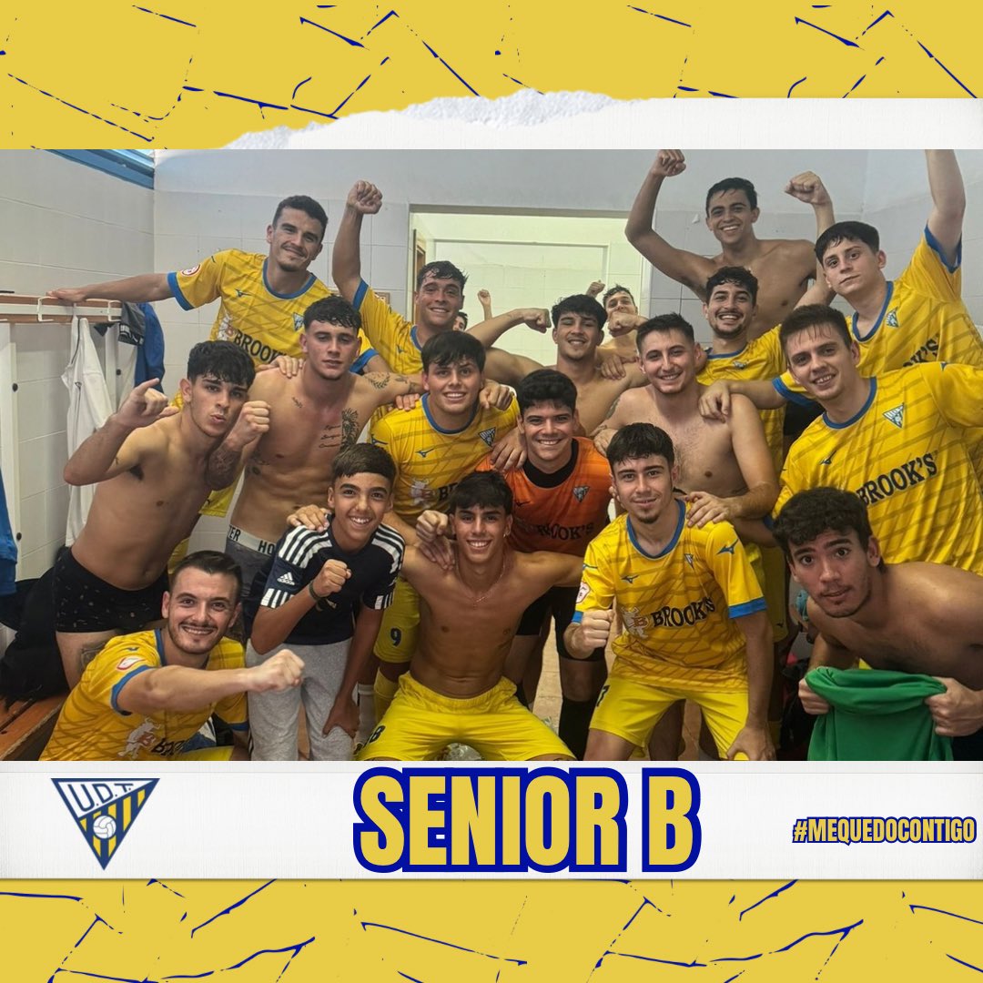📸 𝐒𝐄𝐍𝐈𝐎𝐑 𝐁 

Victoria en la mañana del domingo de nuestro senior B por 0-2 frente a la UD Villaverde.💛💙
¡Enhorabuena equipo!

#CanteraUDT #SeniorB #MeQuedoContigo