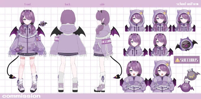 Vtuberレミュルさん( #kawaii_vtuber_ )の新衣装のお仕立て、キービジュアルの制作を担当させていただきました!今回はkawaii制服です!よろしくお願いします 