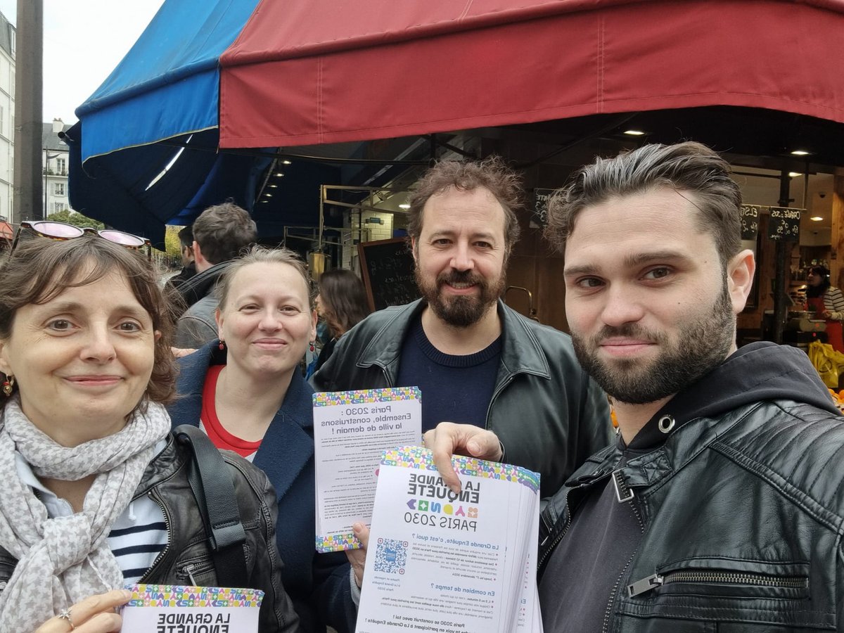 🗳️ Votre voix peut changer Paris !

Ce week-end, élus et militants ont échangé avec les habitants du 15e pour imaginer Paris en 2030.

Participez dès maintenant ici : chai-chai.typeform.com/lagrandeenquete