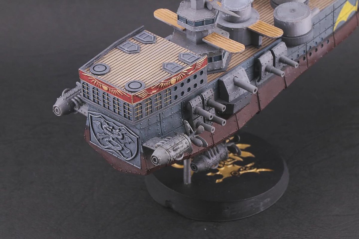 kamoe_factory's tweet photo. ドリームキャストのエターナルアルカディア よりバルア帝国戦艦を3Dプリンタで作りました✨カラーリングは煌術が使用可能な煌戦艦としています。
以前製作したものを再撮影しました。
#エターナルアルカディア #３Ｄプリンタ #SkiesofArcadia  #miniartmodels #3dprinting https://t.co/4fw6dsBEpn