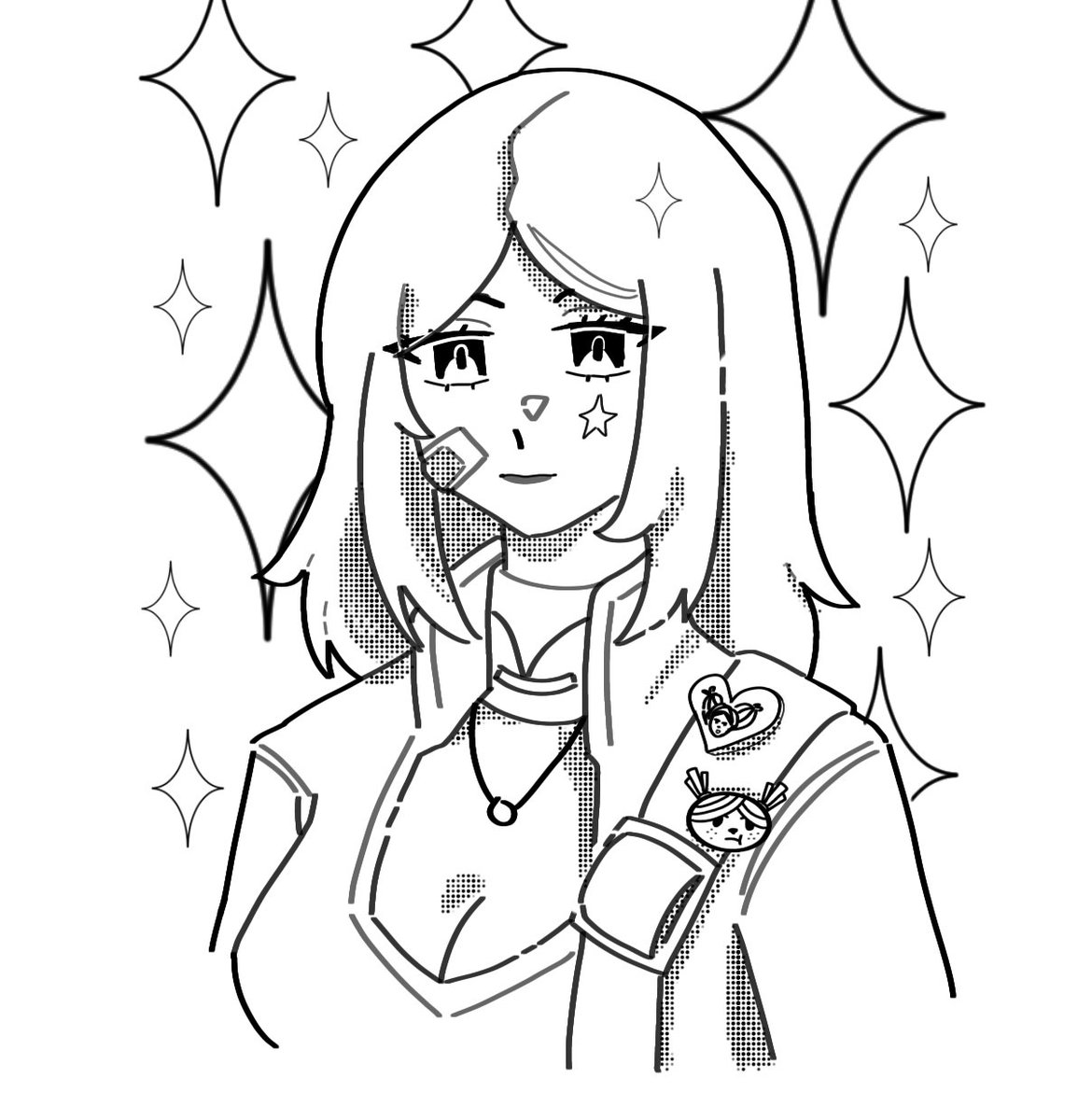 Pluenta's tweet photo. THANK YOU SO SO MUCH TO @Kneon15Kneon FOR BRINGING MY SKETCH INTO JUSTICE!! Look how cute their drawing is y'all 🤧😫😫 https://t.co/Xdv41jMNj4