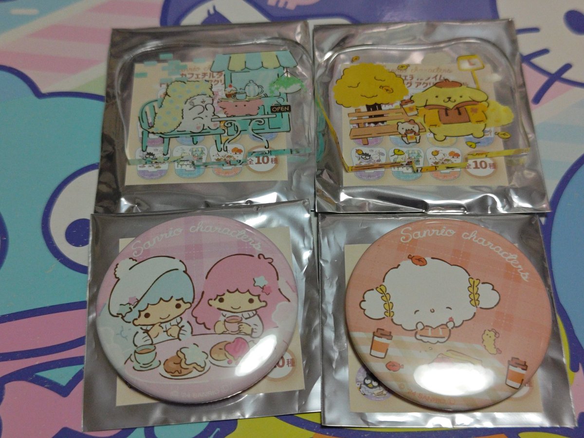 KittyDaniel19's tweet photo. サンリオ
サンリオキャラクターズ
むにゅぐるみ
カフェチルタイム
缶バッジ・アクリルスタンド
🎀譲🎀　画像の物

🎀求🎀　キティ≫定価+送料

難しいと思いますがよろしくお願いします☺ https://t.co/zYIT4E8txa