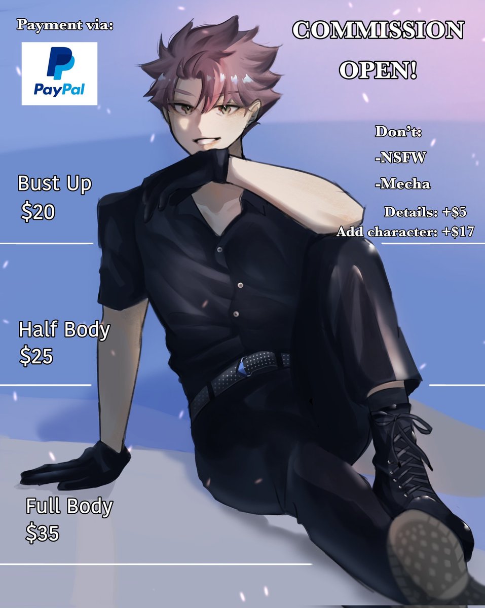 Commission open~!✨

#NatsuDragneel #nalu #FAIRYTAILコスプレ #FAIRYTAIL100年クエスト #fairytail #commissionsopen #opencommission #opencommissions #Commission #ArtistOnTwitter