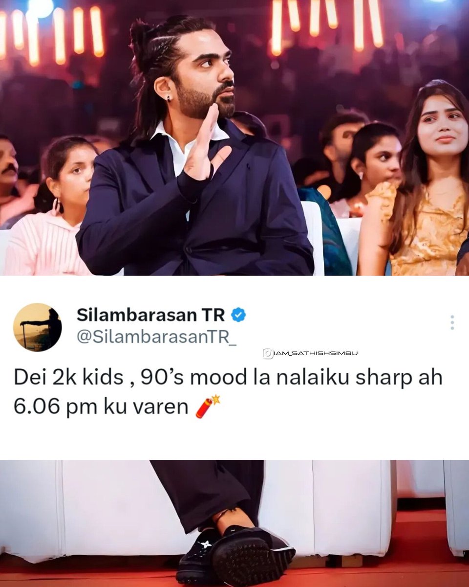 SpreadLoveSTR's tweet photo. Get ready SilambarasanTR Bloods big reveal is on the horizon🤩 #GENZMode incoming!
Atman @SilambarasanTR_
#SilambarasanTR https://t.co/XBvFS1nUrF