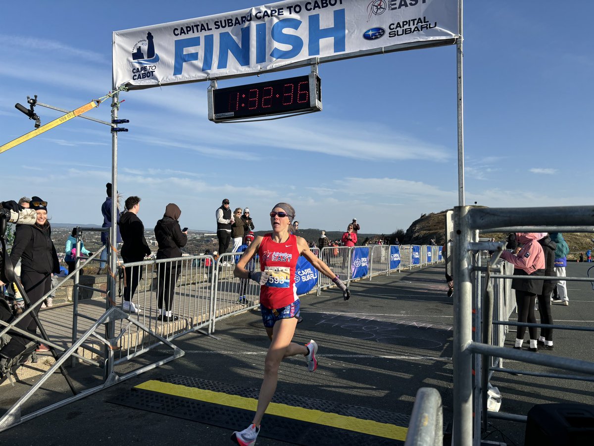 Heather Barrett (@barrett_heather) on Twitter photo #capetocabot2024 first female finisher Alyson Stuckless <a href="/NLAthletics/">NLAA</a> <a href="/CanadianRunning/">Canadian Running</a> @<a href="/ANERunningClub/">Athletics Northeast</a> #capetocabot2024 first female finisher Alyson Stuckless <a href="/NLAthletics/">NLAA</a> <a href="/CanadianRunning/">Canadian Running</a> @<a href="/ANERunningClub/">Athletics Northeast</a>