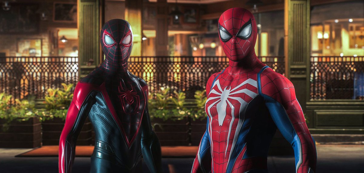 CJB_VP's tweet photo. Happy 1 year to Marvel’s Spider-Man 2! 

Alexa, play “Swing” by EARTHGANG https://t.co/K4gtOxN6WR
