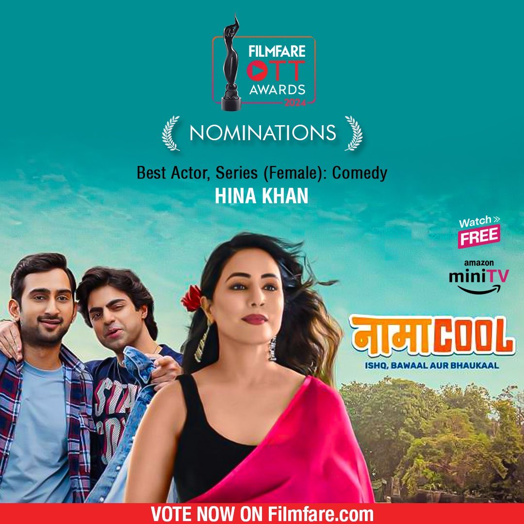 Ishuzoo's tweet photo. Congratulations to @eyehinakhan for getting nominated at #FilmfareOTT Awards2024.
Vote Now : https://t.co/KaFvwwvyRHβ¦
@filmfare @eyehinakhan #Namacool https://t.co/OOqV7uNQQa
