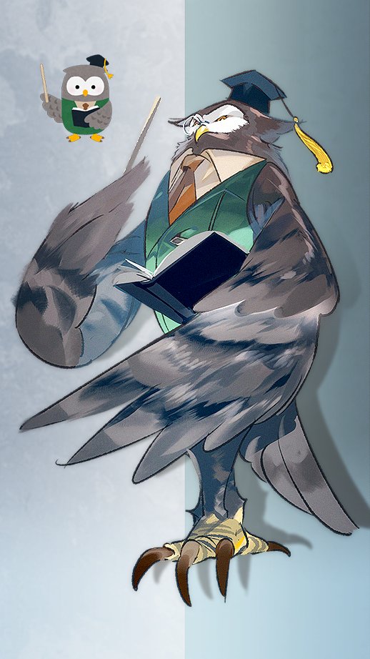 「#いらすとやチャレンジ フクロウ博士…… 」|Gizmoのイラスト