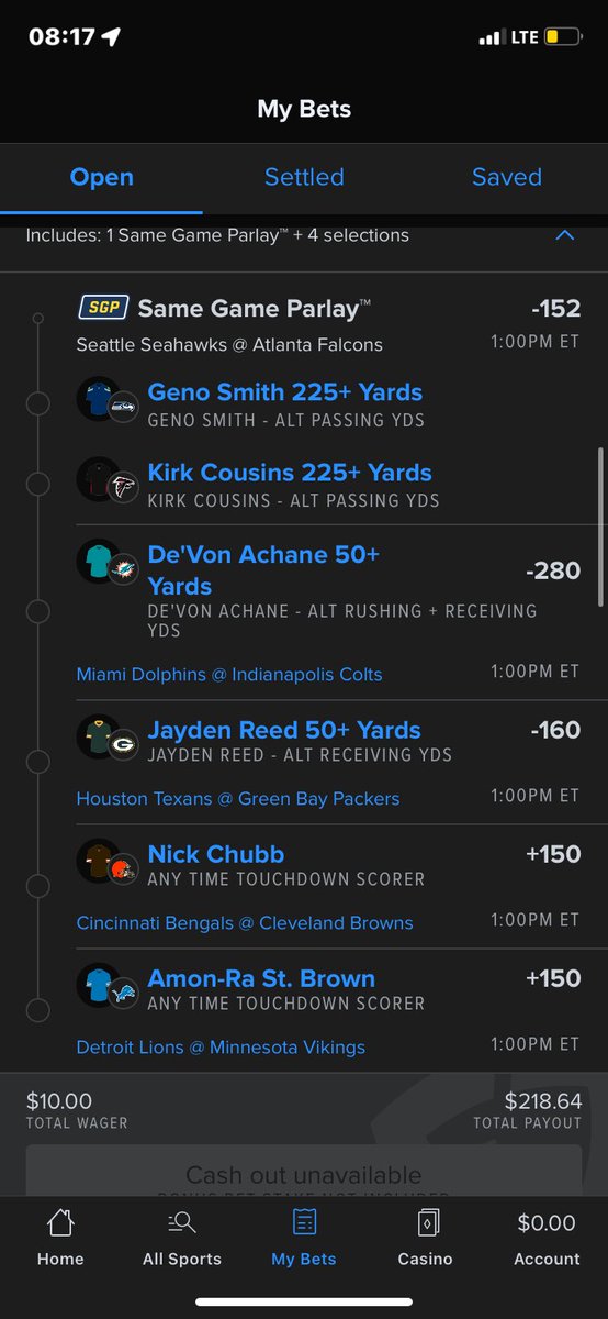 TailTheTicket's tweet photo. One of these is bound to cash. #NFL #Fanduel #NFLBetting https://t.co/nzbFBDGAzl