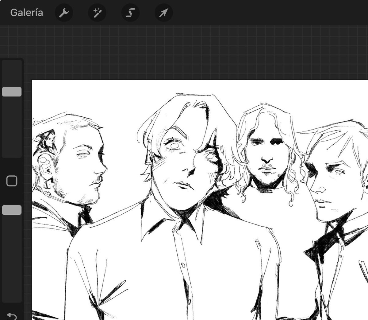 gloustt_'s tweet image. WIP :3  I CANT BELIEVE I WOKE UP TO GERARDS HAIRCUT UUUUGH