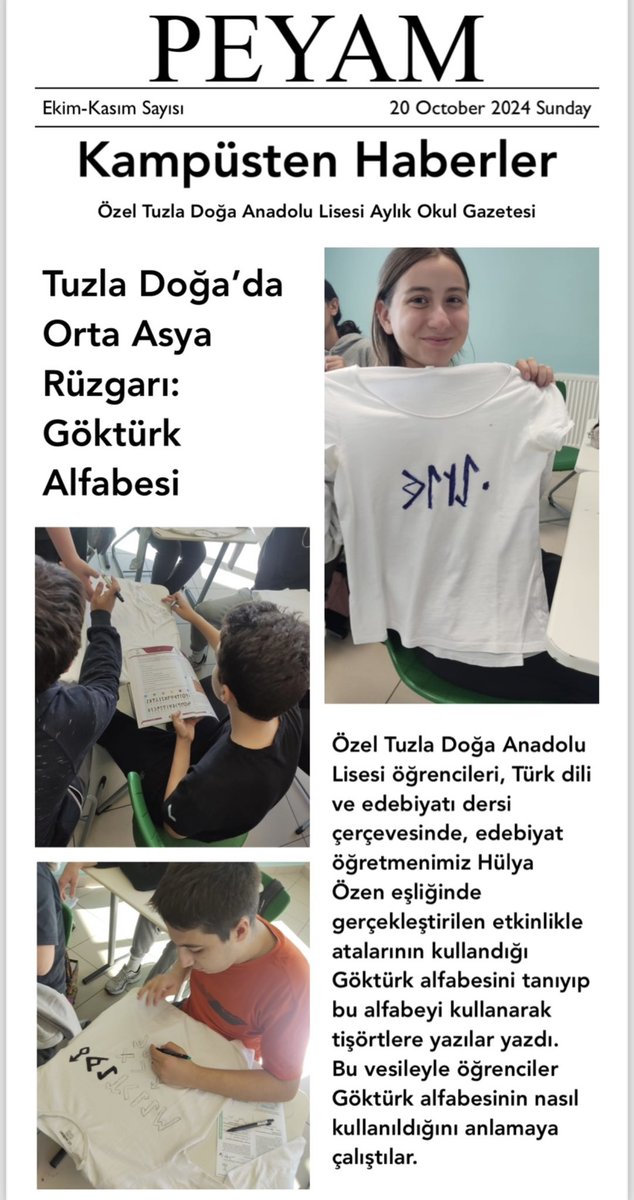 TUZLA DOGA KOLEJI EDEBIYAT tweet media