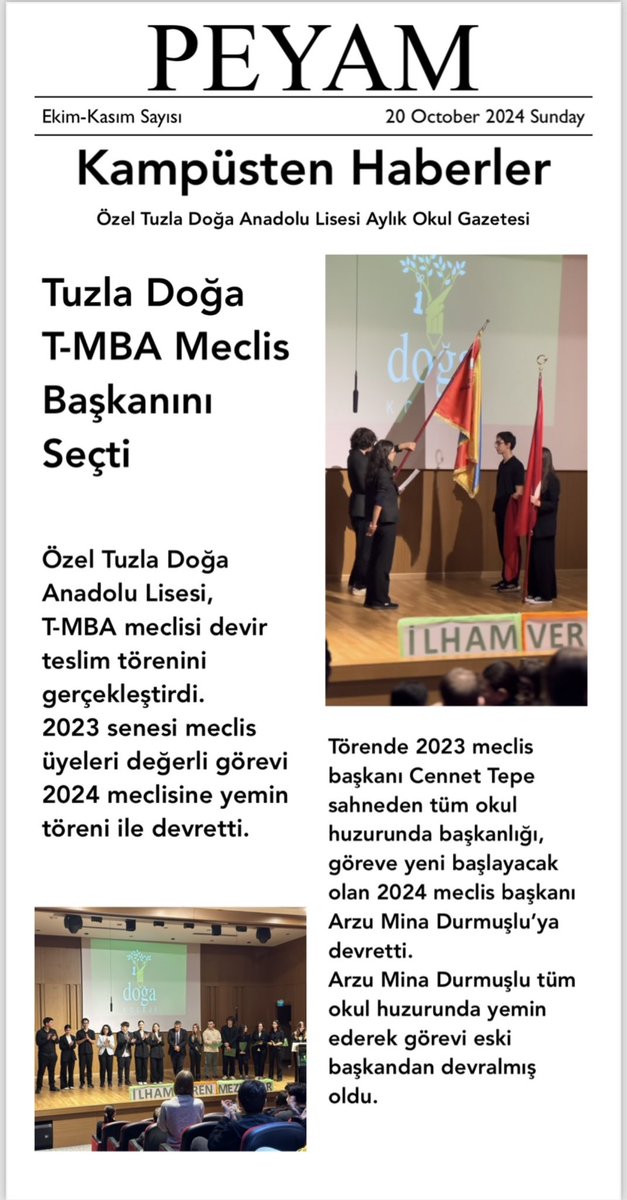 TUZLA DOGA KOLEJI EDEBIYAT tweet media