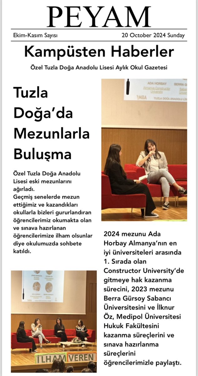 TUZLA DOGA KOLEJI EDEBIYAT tweet media