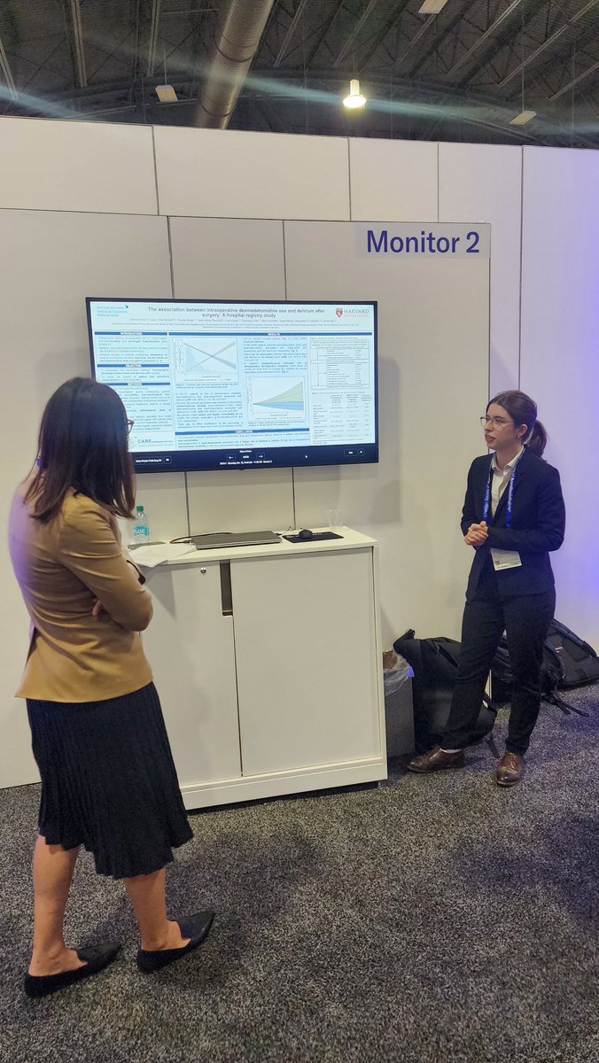 Perioperative Outcomes Lab (@careoutcomeslab) on Twitter photo Dexmedetomidine might increase postoperative delirium in patients at high risk of hemodynamic instability - Elena Ahrens presents at the #ANES24 annual meeting.
<a href="/ElenaAhrens00/">Elena Ahrens</a>
<a href="/BIDMCAnesthesia/">BIDMC Anesthesia, Critical Care and Pain Medicine</a> Dexmedetomidine might increase postoperative delirium in patients at high risk of hemodynamic instability - Elena Ahrens presents at the #ANES24 annual meeting.
<a href="/ElenaAhrens00/">Elena Ahrens</a>
<a href="/BIDMCAnesthesia/">BIDMC Anesthesia, Critical Care and Pain Medicine</a>