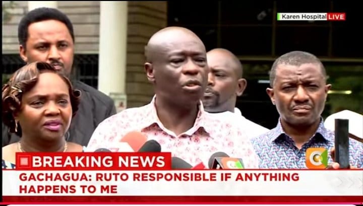 JonathanMutemb2's tweet image. If Anything Happens to Me, President William Ruto Should be Held Accountable.
~ Rigathi Gachagua