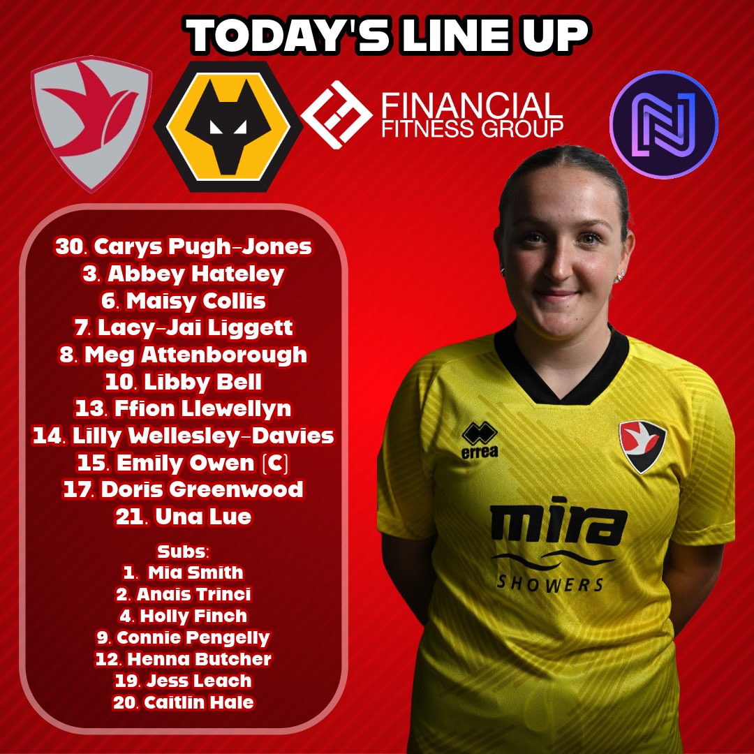 🔴TEAM NEWS🔴

Here’s your Robinesses to take on <a href="/WolvesWomen/">Wolves Women FC</a> in the <a href="/FAWNL/">FA Women's National League</a> Plate! 

COME ON CHELTENHAM! 🔴👏

#CTWFC #FAWNL
