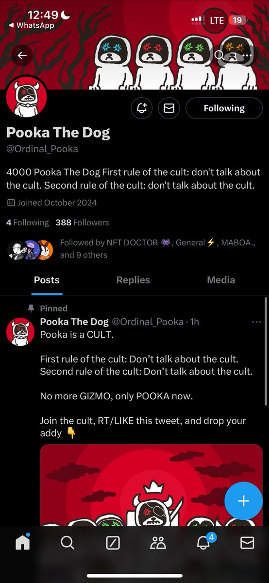 Tierra_Extrana's tweet photo. POOKA IS HERE 

JOIN THE CULT NOW !!!! @Ordinal_Pooka https://t.co/uU81ah4bMY