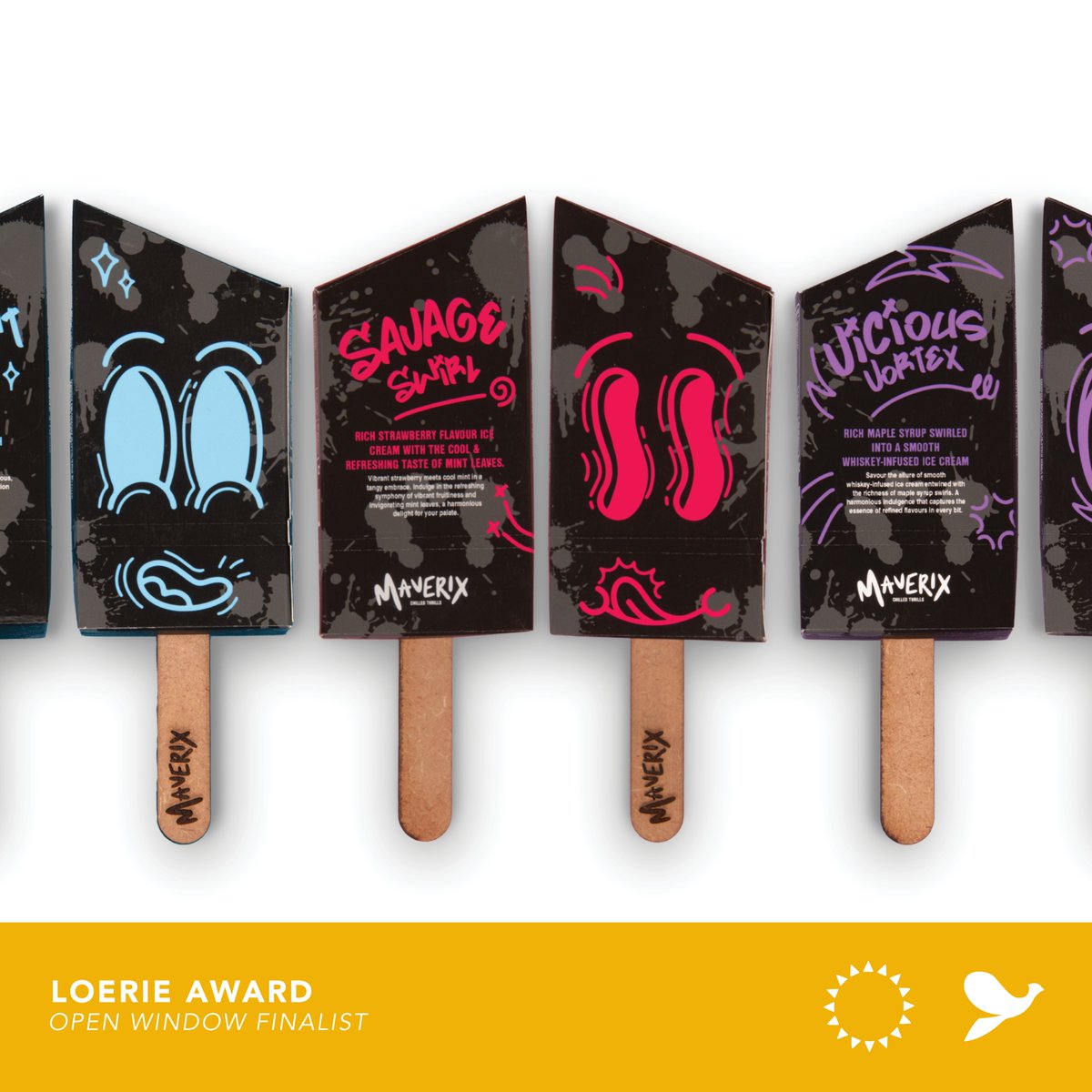 open_window_'s tweet image. Congratulations to Loerie Finalist: Callum Sutherland 
Project Title: Maverix Packaging
Category: Student – Package Design
Lecturer: Jan Pretorius

lnkd.in/d8V8_FGJ
#Loeries2024 #Finalists #CreativityUnleashed