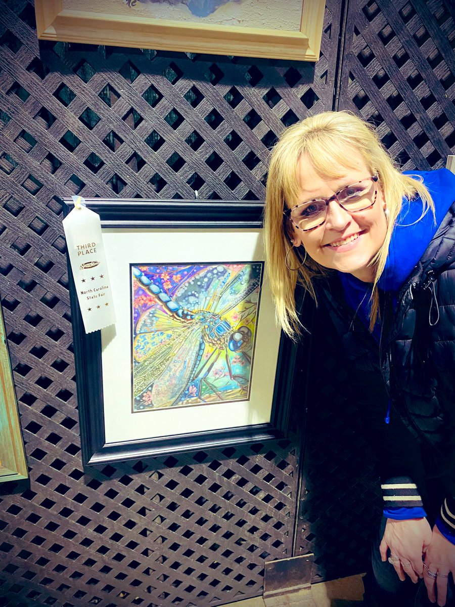 So exciting. My piece got 3rd out of all professionals in the large art exhibition.