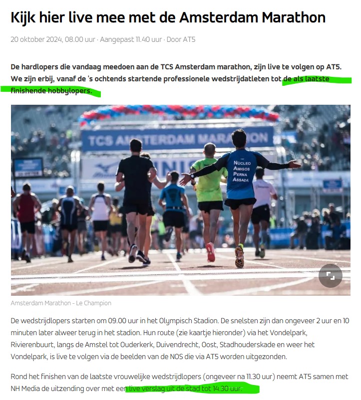 WJ_Reit's tweet photo. De laatste hobbylopers zijn nog lang niet binnen, maar @AT5  beëindigt wel de uitzending van de #marathonvanamsterdam. Beetje jammer, bij de de #damloop ook niet de laatse lopers gezien. Gelukkig laat @rtvnoord wel altijd alles zien van de #4mijlvangroningen https://t.co/YdCZ0pbwgm