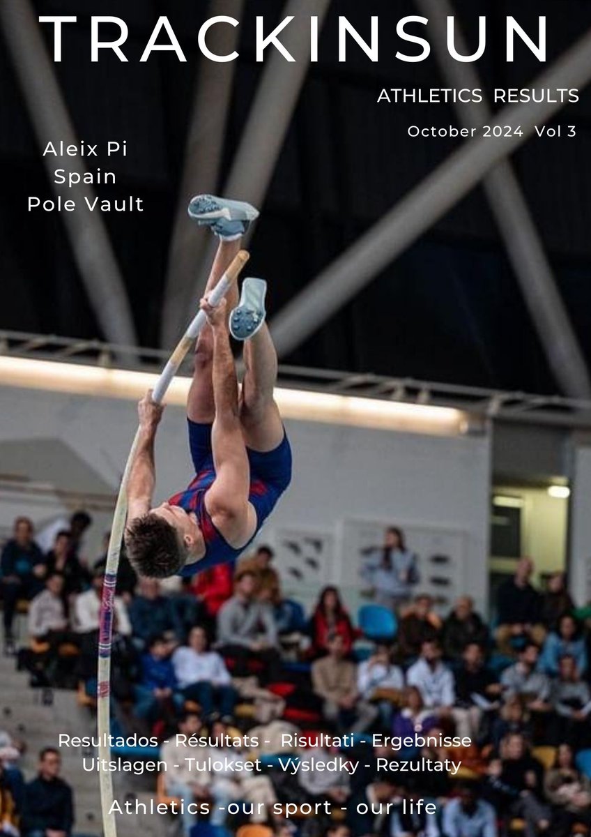 una semana más y un nuevo número con resultados de atletismo mundiales
Resultados en los 5 continentes en un mes de transición entre los dos hemisferios del planeta
En portada un ilustre de la pértiga nacional 
Aleix Pi, de Pineda de Mar, campeón de España Absoluto en 2023