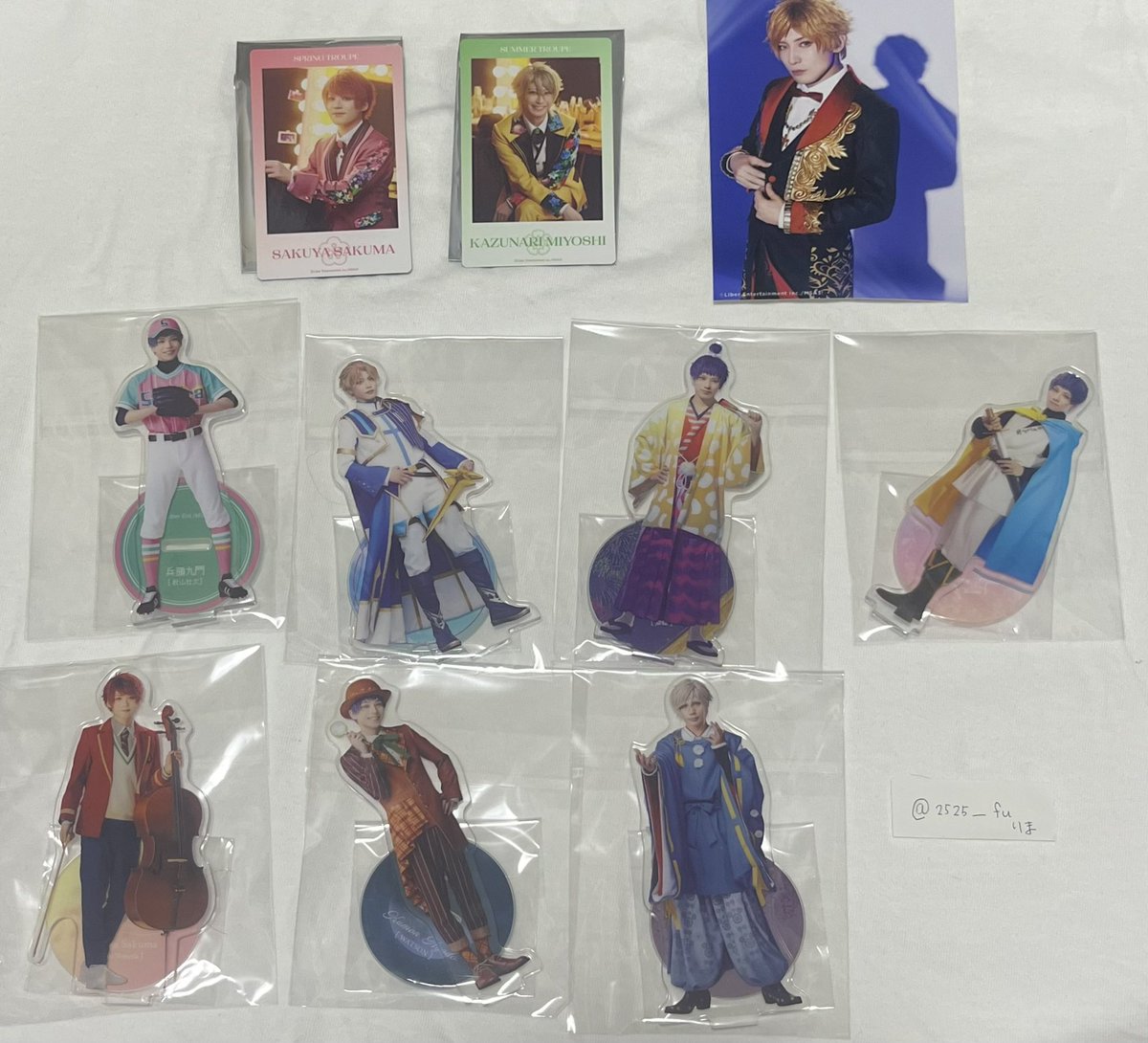 2525___fu's tweet photo. 【交換】フォーライ エーステ アクスタ チェキ風カード ランブロ 

譲→咲也 至 シトロン 一成 天馬 九門 

求→幸 天馬   2枚目各1

10/31.11/3マチネ会場付近にて交換希望
心当たりのある方お気軽にお声がけください https://t.co/2vRQzFTlhp