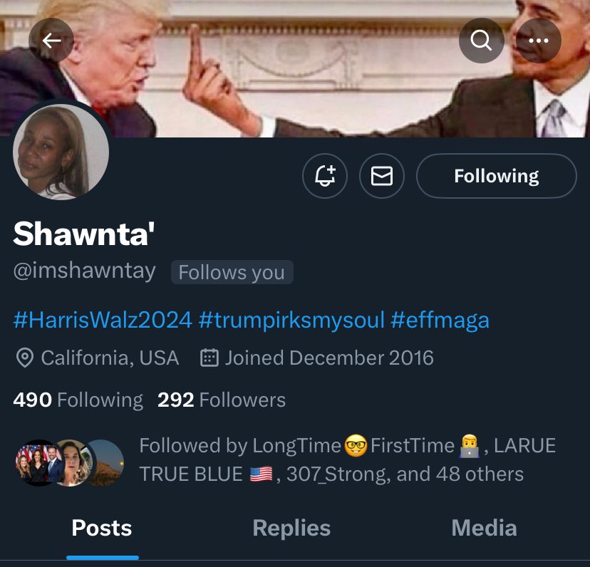 Special Boost: 🤩🏆
FAM, will you assist in boosting our Resister Sister and Friend ⁦<a href="/imshawntay/">Shawnta'</a>⁩? Any Follows and Retweets would be Greatly Appreciated. 🙏🏾🇺🇸🌊💙✌️🏾
